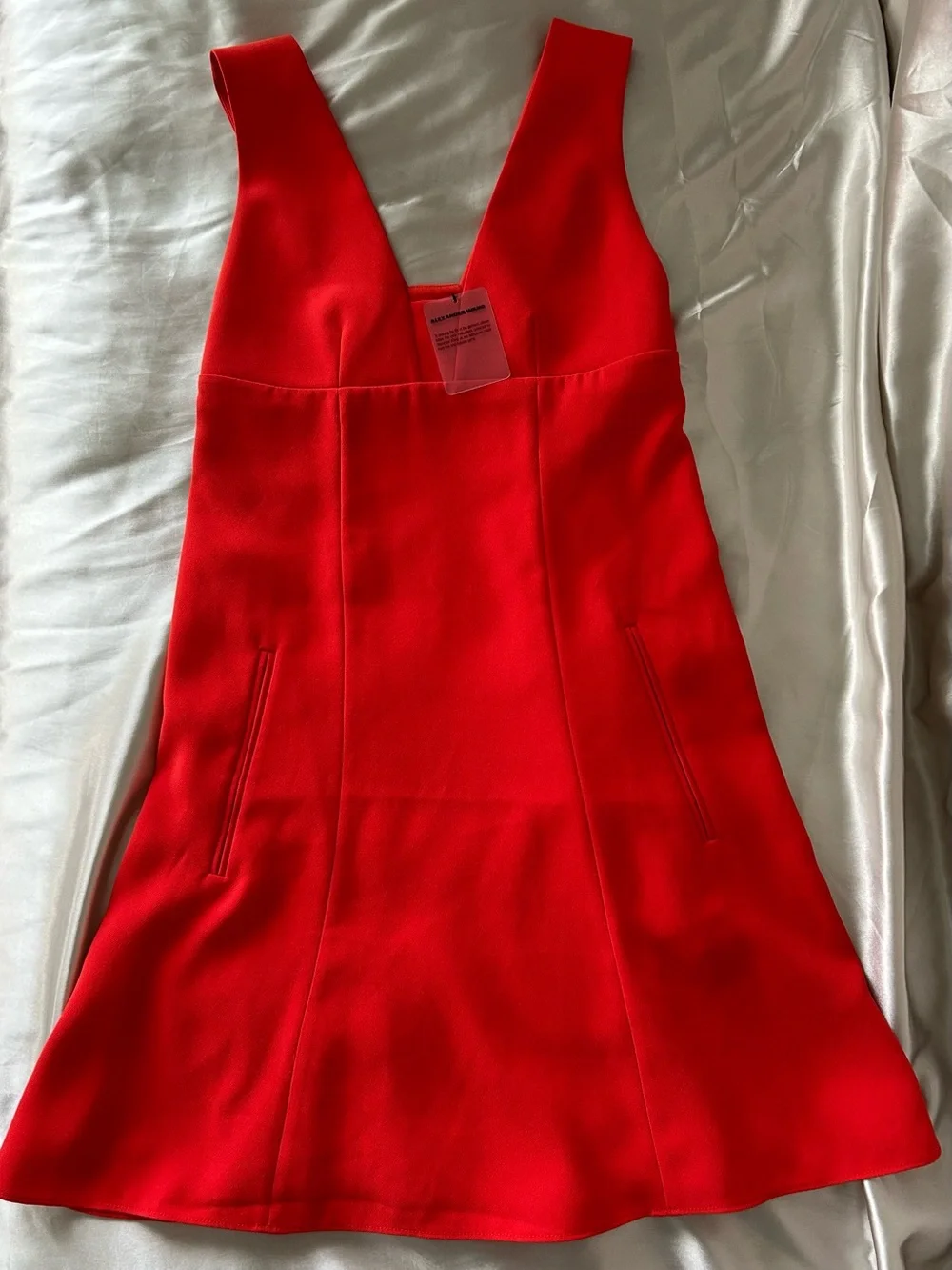 Alexander Wang Bright Red Sleeveless Dress New With Tag - Picture 1 of 13